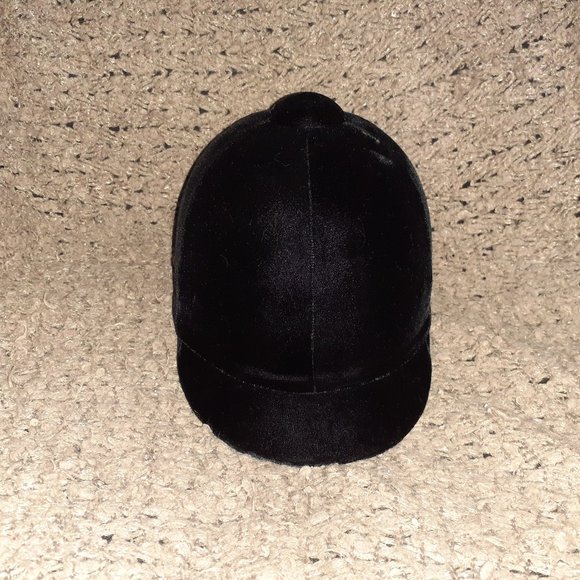 INTERNATIONAL RIDING HELMET-Size 6.5 Black Velvet-NWOT